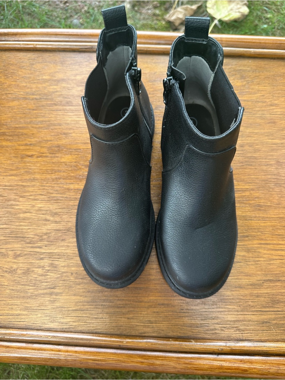 Cat & Jack Kids Black Pull-Tab Chelsea Boots